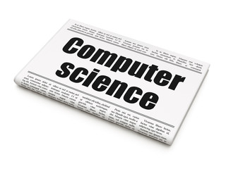Science concept: newspaper headline Computer Science