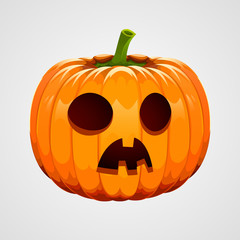 Pumpkin for Halloween on white background