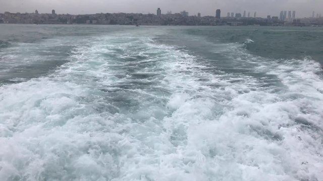 a view from the back grotto of the bosphorus in istanbul
