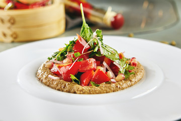 Menu of luxury restaurant