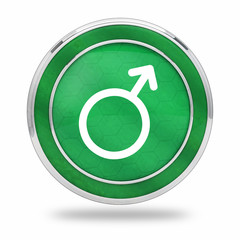 bouton homme symbole vert