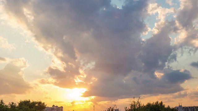 Sunset time lapse 4k