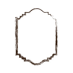 heraldic monochrome silhouette decorative frame and blurred