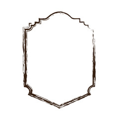 heraldic monochrome silhouette decorative frame and blurred