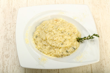 Risotto with blue cheese