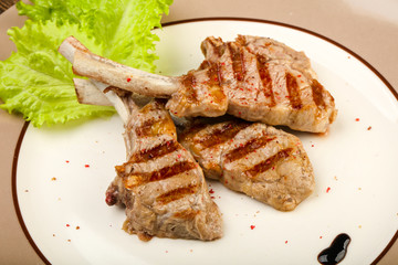 Grilled lamb