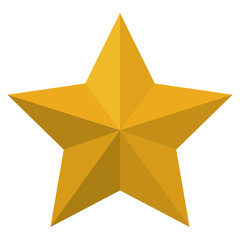 Fototapeta premium star award flat icon colorful silhouette