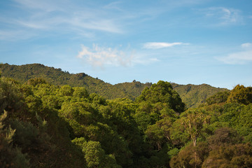 Fototapeta na wymiar Tararua Ranges from Waikanae, New Zealand