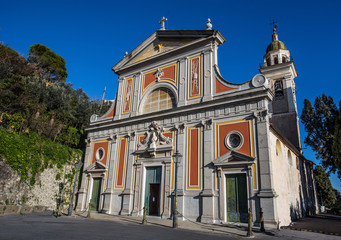 Church of San'Ilario in Genoa (Genova), neighborhood of the municipality of Genoa, Italy.