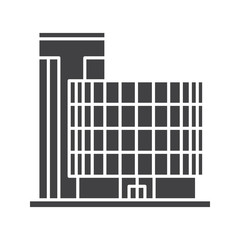 Office building glyph icon