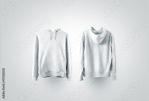 Download Blank White Sweatshirt Mockup Set Front And Back Side View Empty Sweat Shirt Mock Up On Rack Clear Cotton Hoody Template Plain Textile Hoodie Loose Overall Jumper Dress For Printing Wall Mural Alexandr