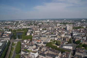 Fototapeta na wymiar Vue de Nantes Loire-Atlantique France