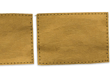 label leather empty