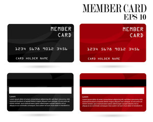 member card, business VIP card, design for privilege member,vector