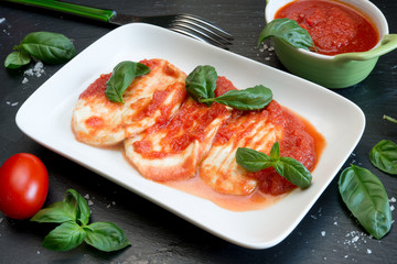 provola cheese and tomatos