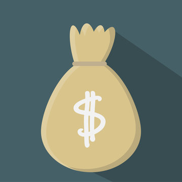 Sack voll Geld, Vektor-Illustration