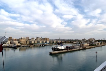 Naklejka premium スエズ運河