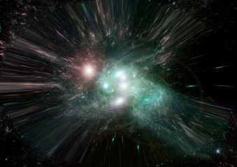 Fototapeta premium galaxy in a free space