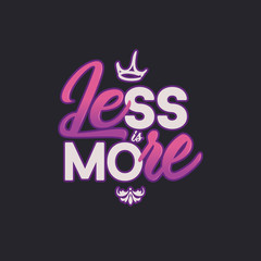 Less Is More Typography Design