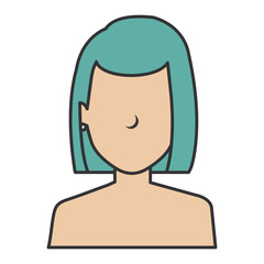 beautiful woman shirtless avatar character