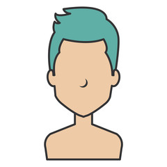 young man shirtless avatar character