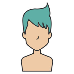 young man shirtless avatar character