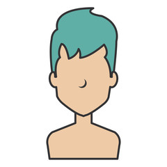 young man shirtless avatar character