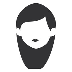 beautiful woman head avatar character