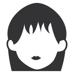 beautiful woman head avatar character