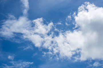 Beautiful blue sky with cloud