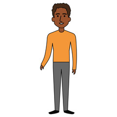 young black man avatar character