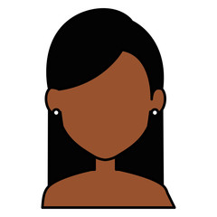 beautiful black woman shirtless avatar character