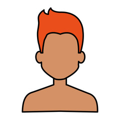 young man shirtless avatar character