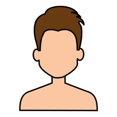 young man shirtless avatar character