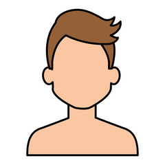 young man shirtless avatar character
