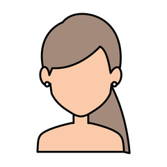 beautiful woman shirtless avatar character