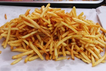 French fries is delicious in the market