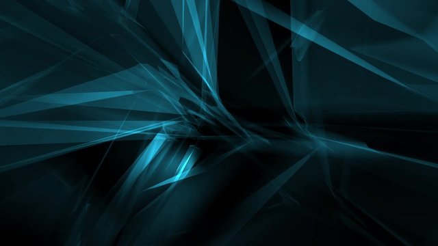 Abstract triangles dark motion background