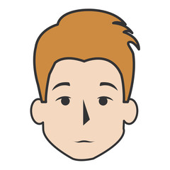 young man head avatar character
