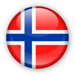 Norway Flag Vector Round Icon