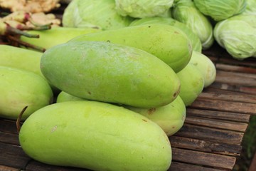 Winter melon for cooking in the market