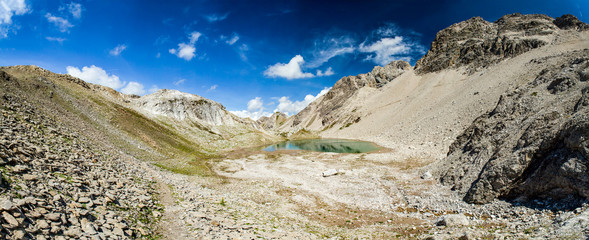majastetic hiking trail in the maintains - lech - austria - seewiesee