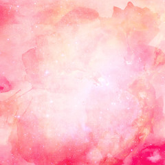 Fototapeta premium Watercolor Space Background, Galaxy Watercolor Texture