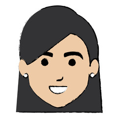 beautiful woman head avatar character