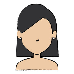 beautiful woman shirtless avatar character