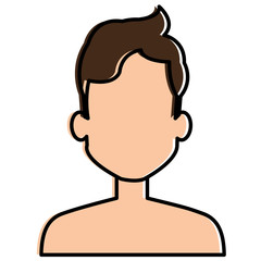 young man shirtless avatar character