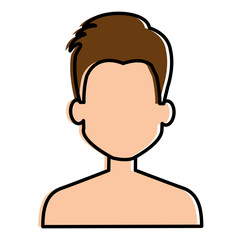 young man shirtless avatar character