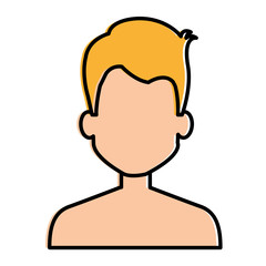 young man shirtless avatar character