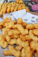 Deep fried dough stick delicious in market