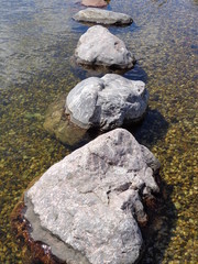 Steine im Wasser
